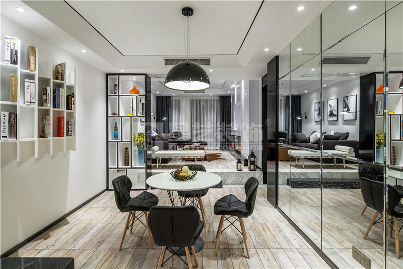 鳳嶺一號(hào)120平現(xiàn)代簡約餐廳裝修設(shè)計(jì)效果圖