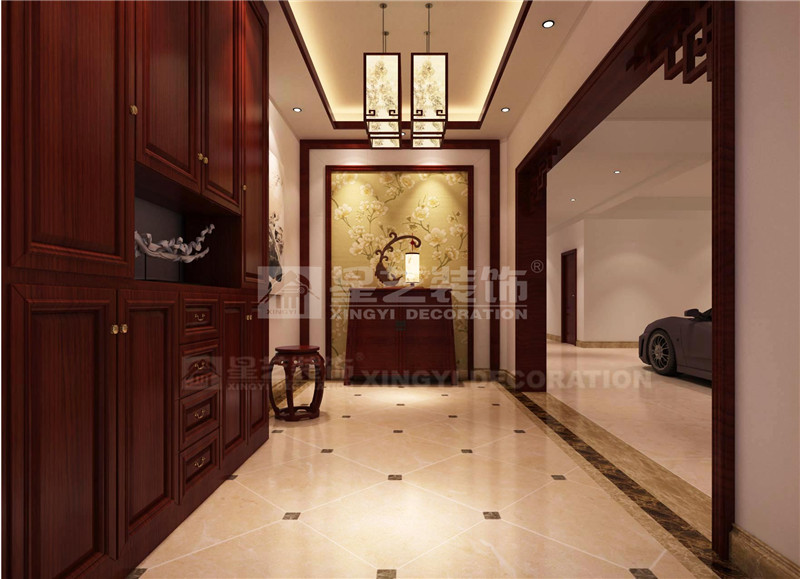 扶綏黨辦別墅360平玄關裝修效果圖