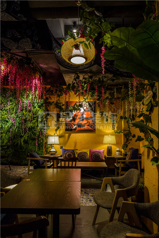 大化“因為所以”咖啡生活館200平休閑區(qū)裝修設(shè)計實景圖