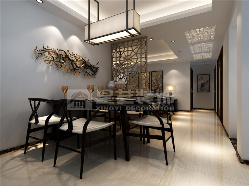 山語(yǔ)城108平餐廳裝修效果圖