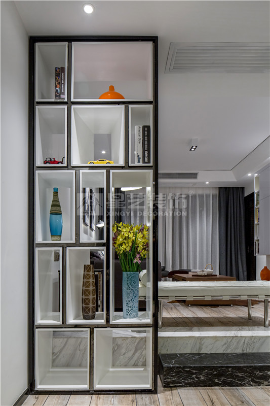 鳳嶺一號(hào)120平現(xiàn)代簡約客廳裝修設(shè)計(jì)效果圖