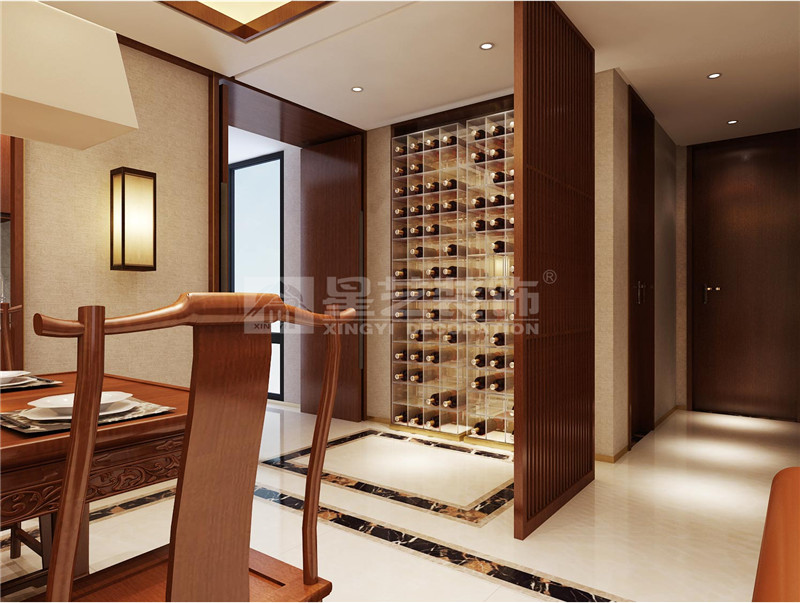 廣源國(guó)際144平餐廳裝修效果圖