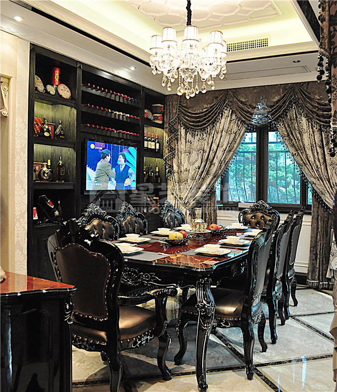 新天地豪景園700平新歐式古典餐廳裝修實景圖