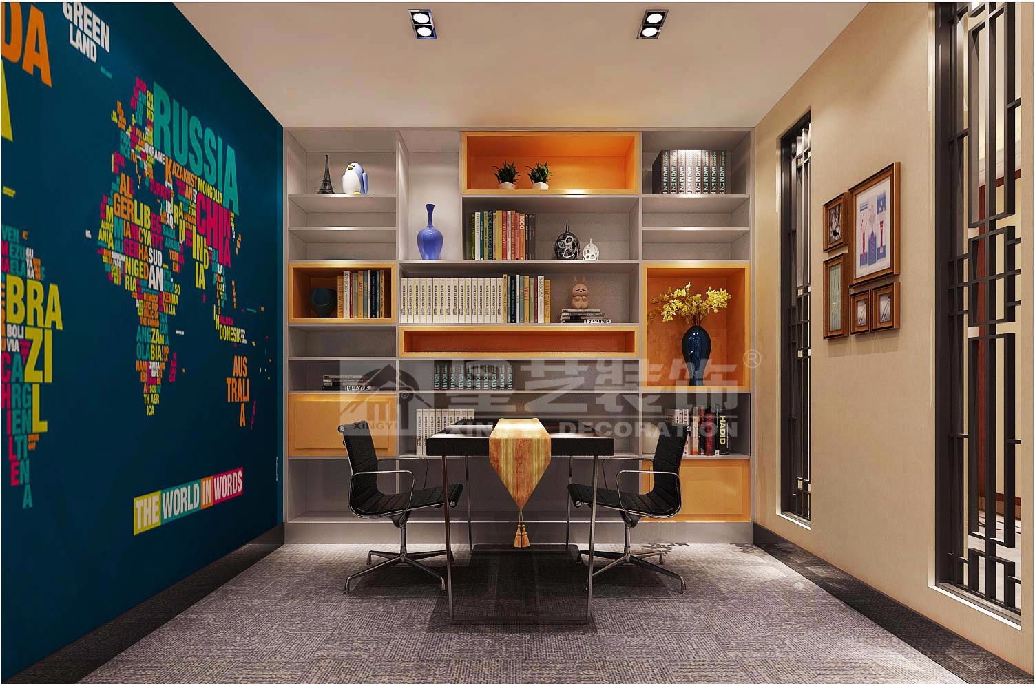 青秀萬達(dá)會(huì)所200平小孩子學(xué)習(xí)區(qū)裝修設(shè)計(jì)圖