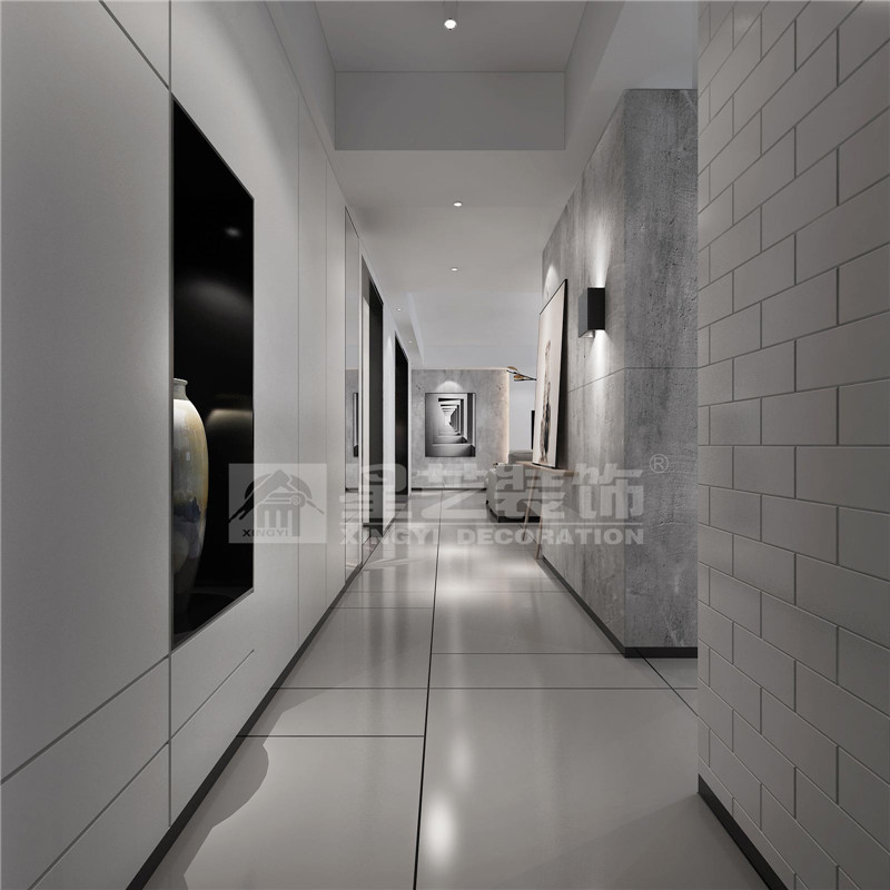 霖峰壹號(hào)141平現(xiàn)代風(fēng)格過道裝修效果圖