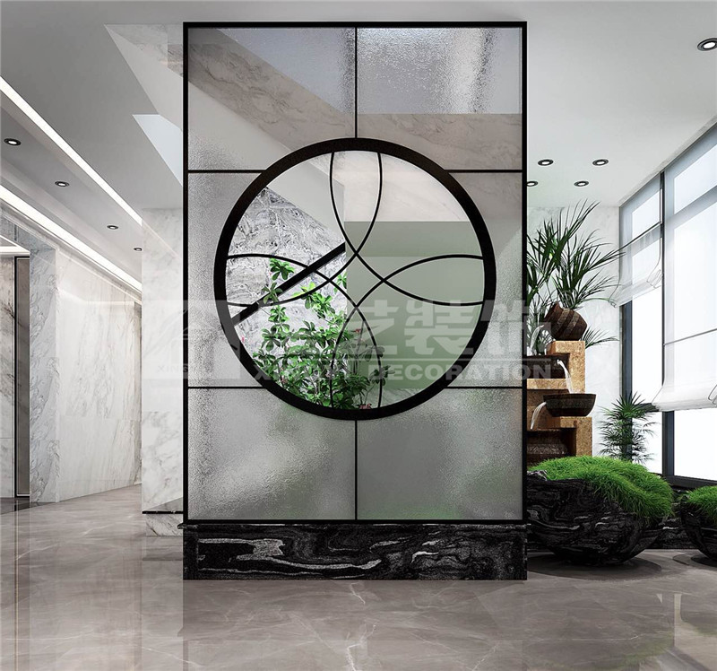 遠(yuǎn)辰山水一號300平簡約輕奢玄關(guān)裝修效果圖