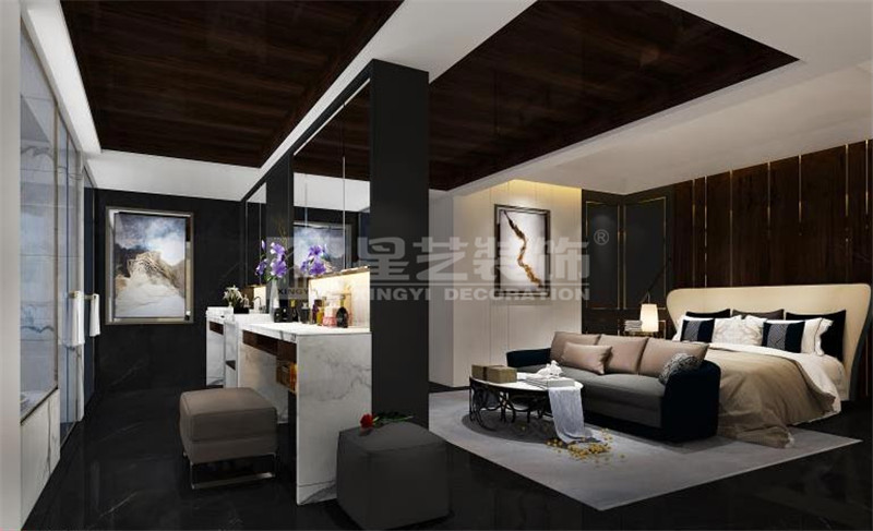 遠(yuǎn)辰山水一號300平簡約輕奢臥室裝修效果圖