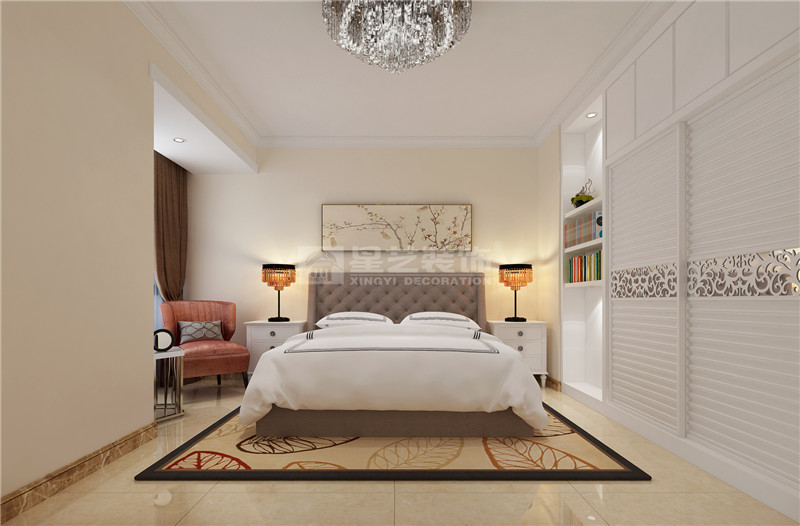 云星錢隆首府140平臥室裝修效果圖