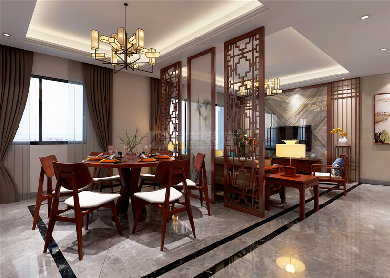 霖峰壹號138平餐廳裝修效果圖