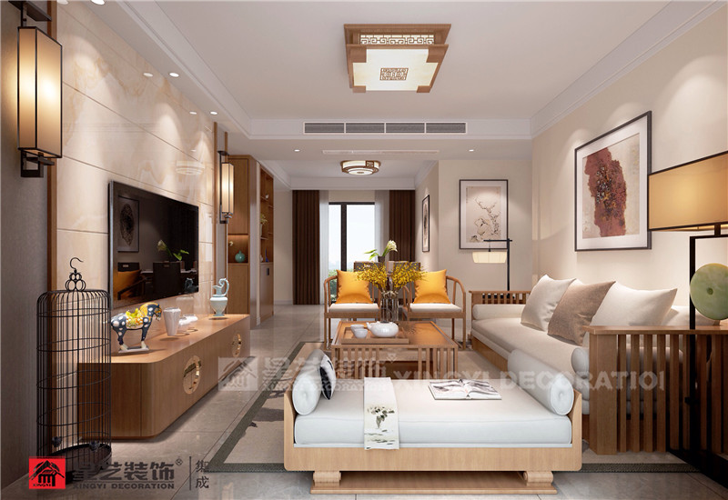 萬達(dá)茂120平客廳裝修效果圖