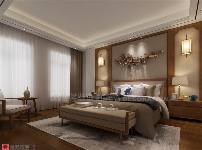 江灣山語(yǔ)城230平臥室裝修效果圖