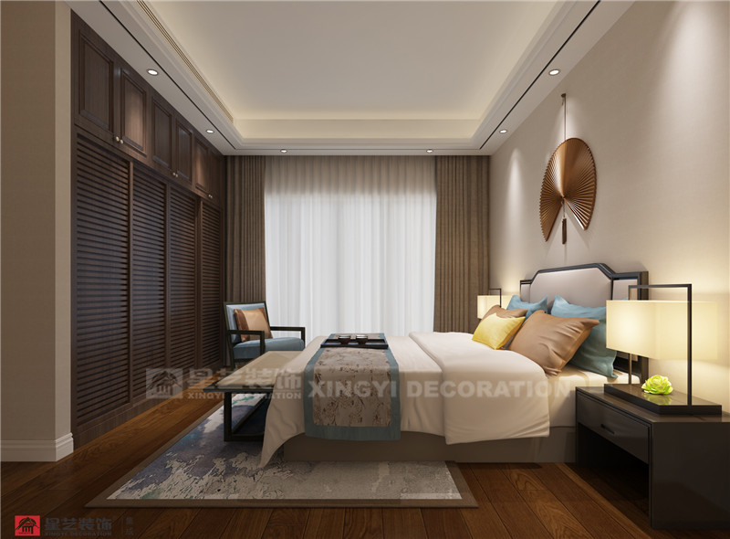 江灣山語(yǔ)城230平臥室裝修效果圖