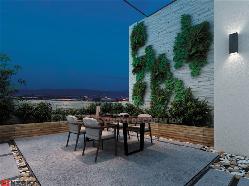 江灣山語(yǔ)城230平陽(yáng)臺(tái)裝修效果圖