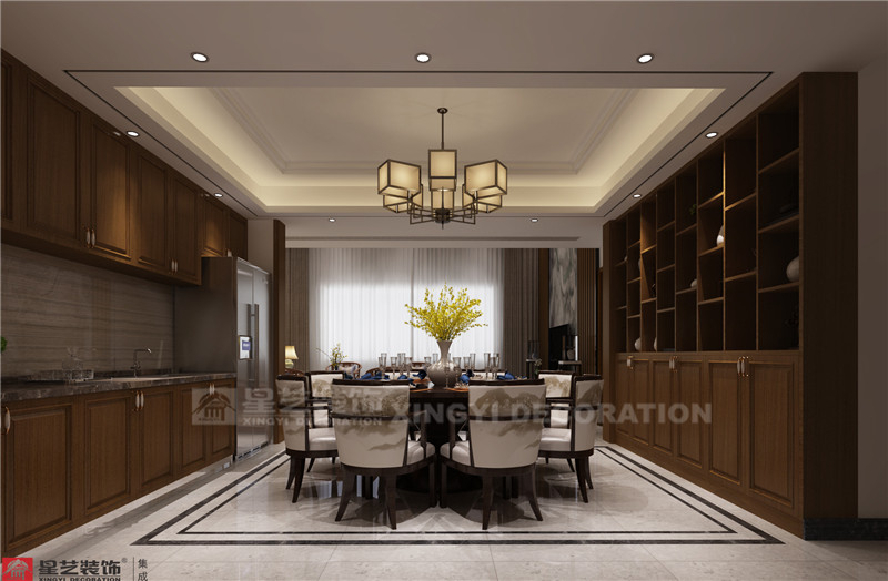 江灣山語(yǔ)城230平餐廳裝修效果圖