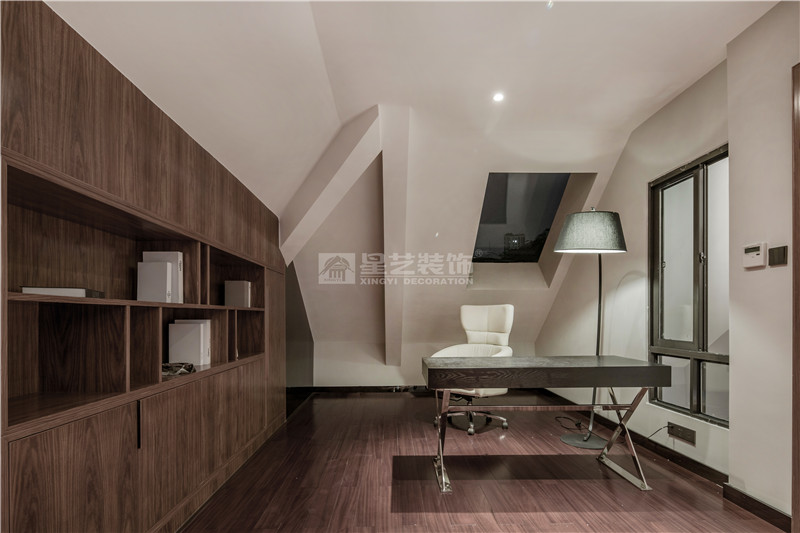 合景天俊229平書房裝修實(shí)景圖
