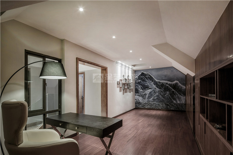 合景天俊229平書房裝修實(shí)景圖