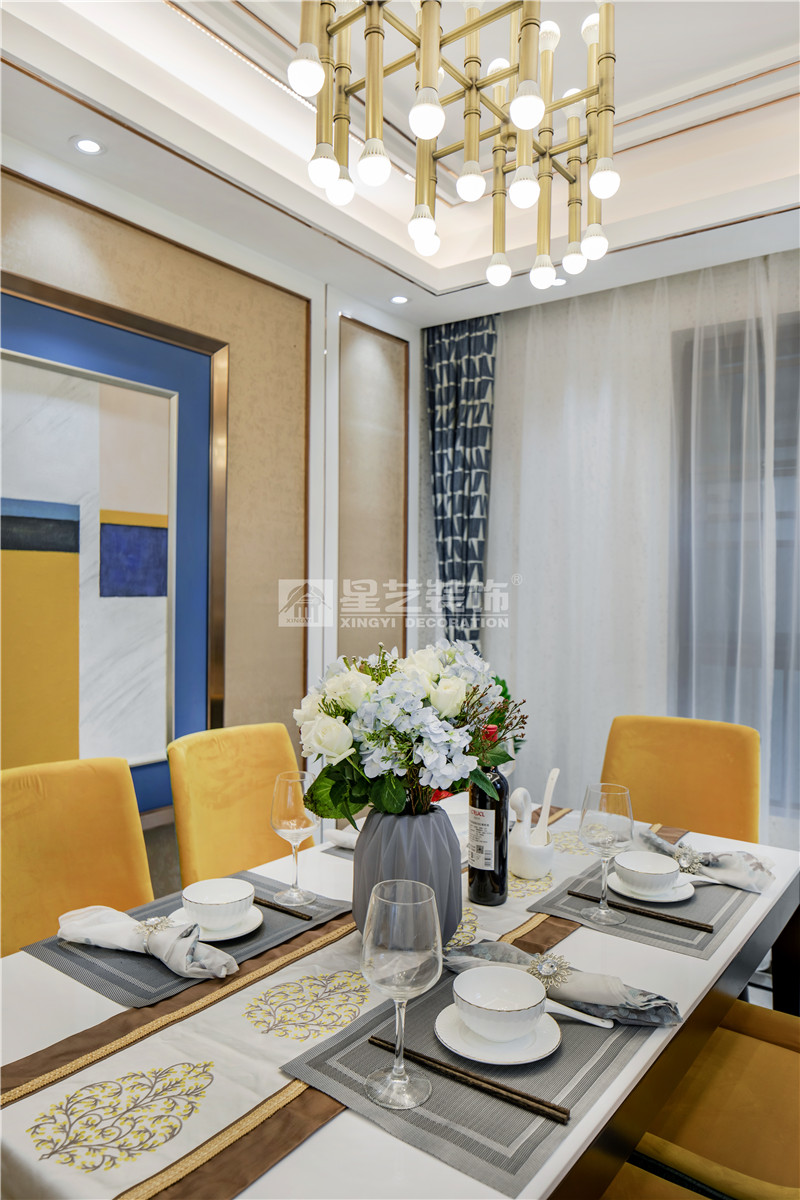 榮和悅瀾山109平餐廳裝修實景圖