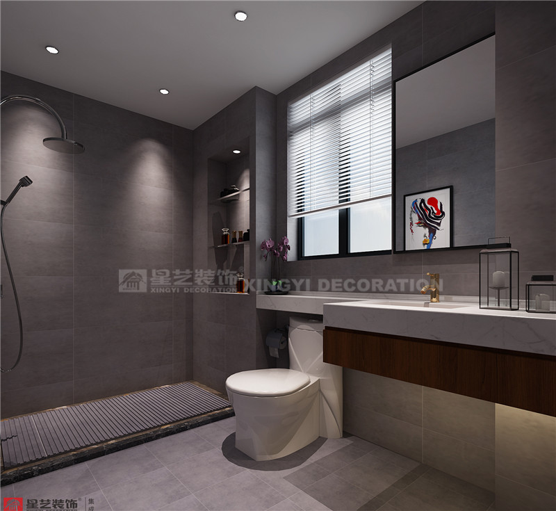 江灣山語(yǔ)城230平衛(wèi)生間裝修效果圖