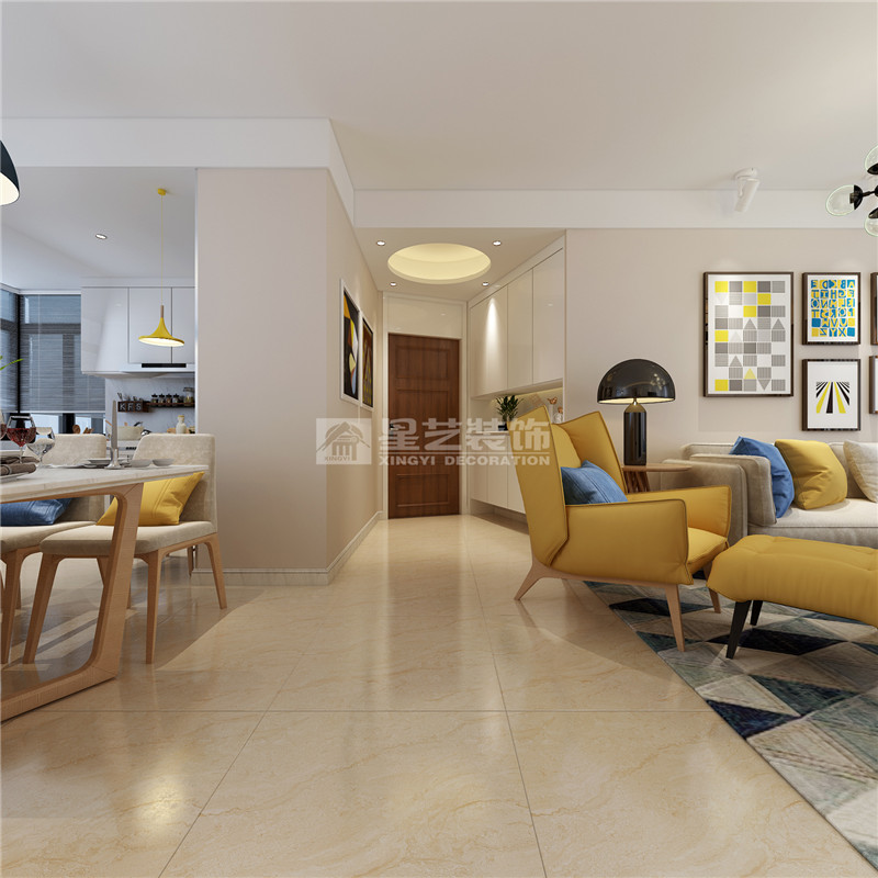 保利領繡前城123平入戶玄關裝修效果圖