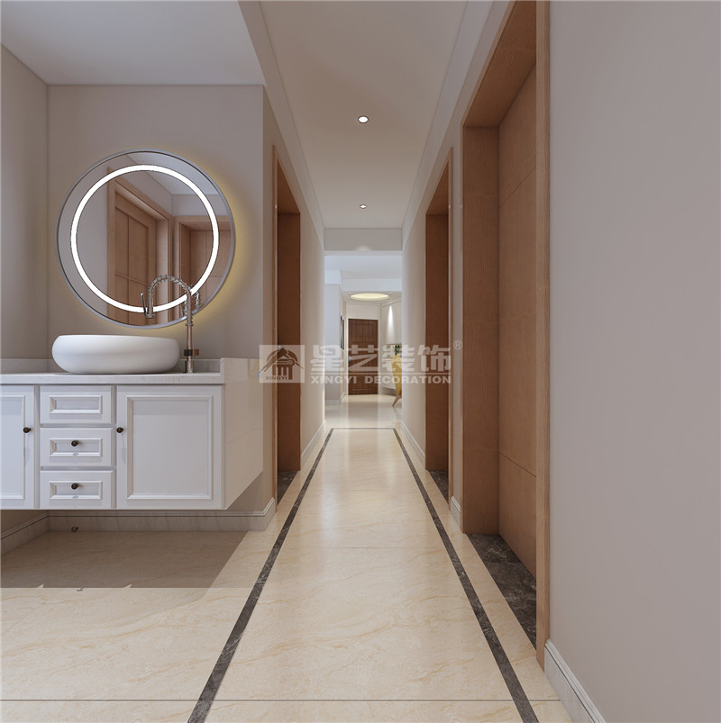 保利領繡前城123平過道裝修效果圖