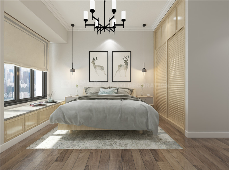 綠地國(guó)際花都80平臥室裝修效果圖