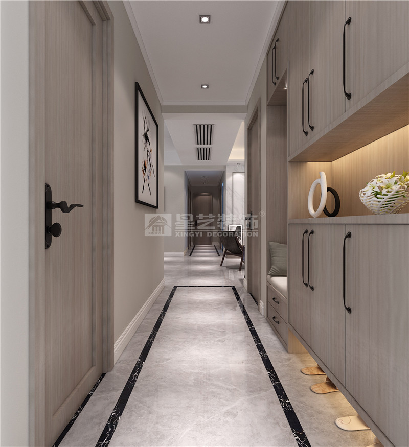 嘉和城溫莎北郡150平過(guò)道裝修效果圖