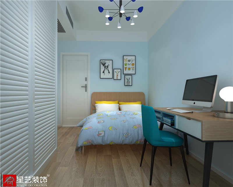 萬達茂120平兒童房裝修效果圖