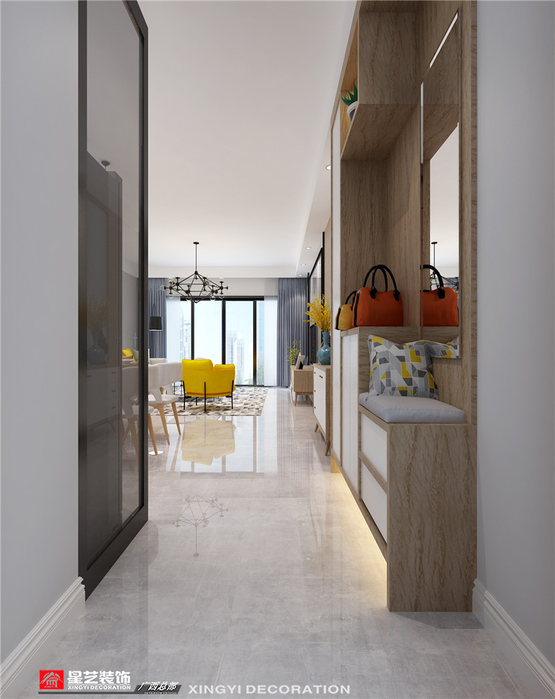 萬達茂140平入戶裝修效果圖