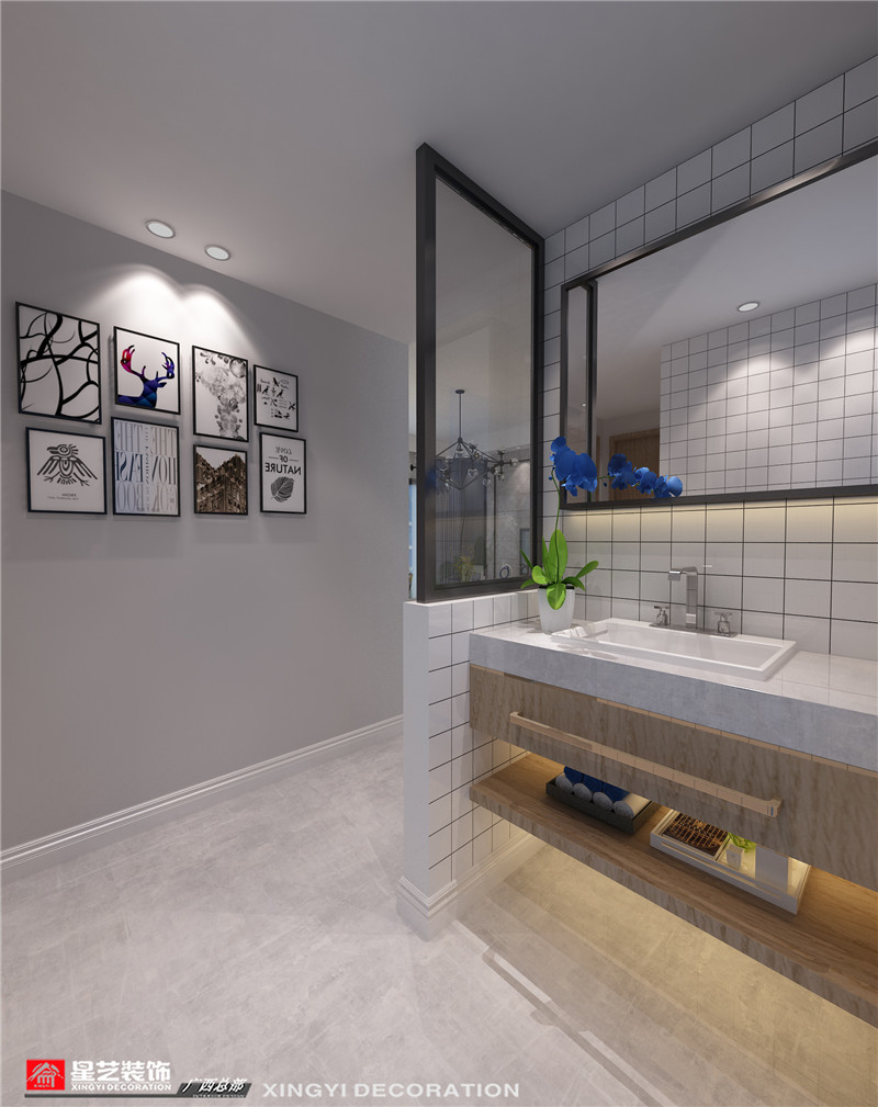 萬達茂140平過道裝修效果圖