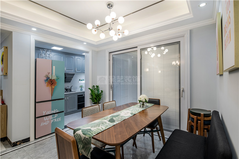 嘉和城白鷺中州90平餐廳裝修實景圖