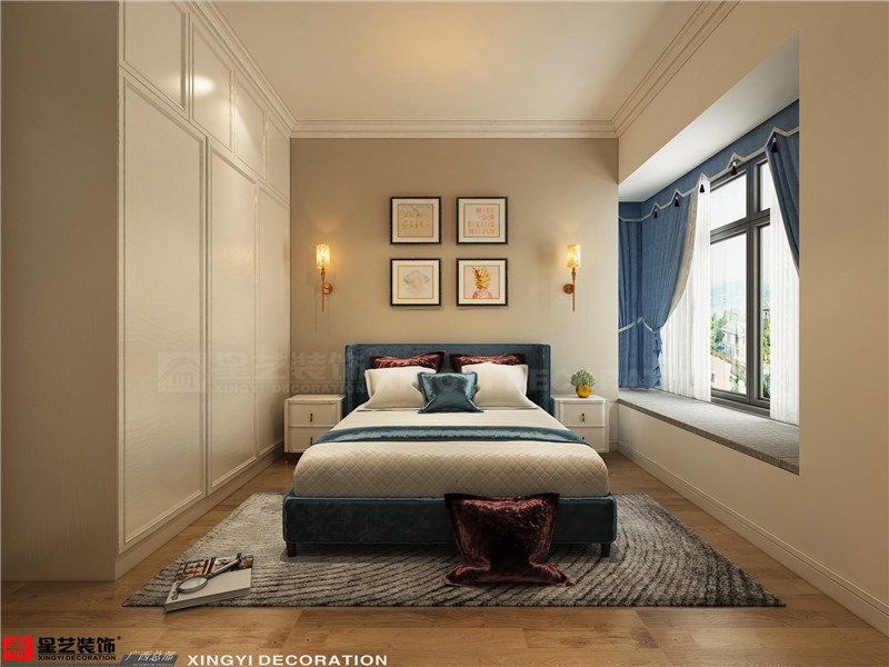 華潤(rùn)二十四城89平臥室裝修效果圖