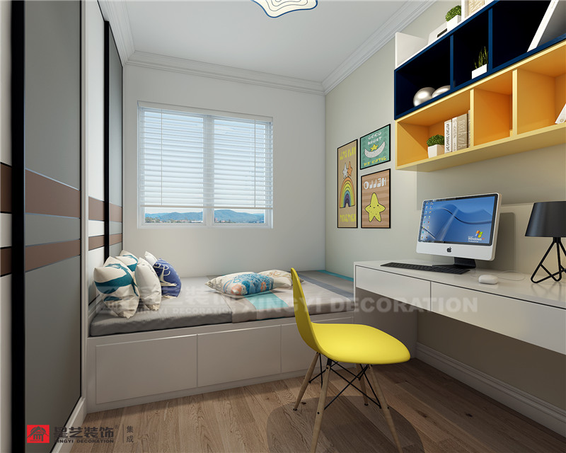 華潤二十四城126平兒童房裝修效果圖