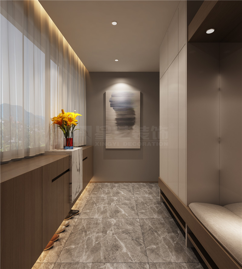 香格里拉花園137平入戶(hù)裝修效果圖