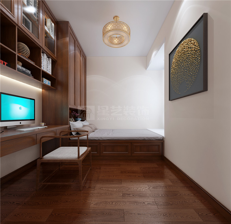 翡翠園 211平書(shū)房裝修效果圖