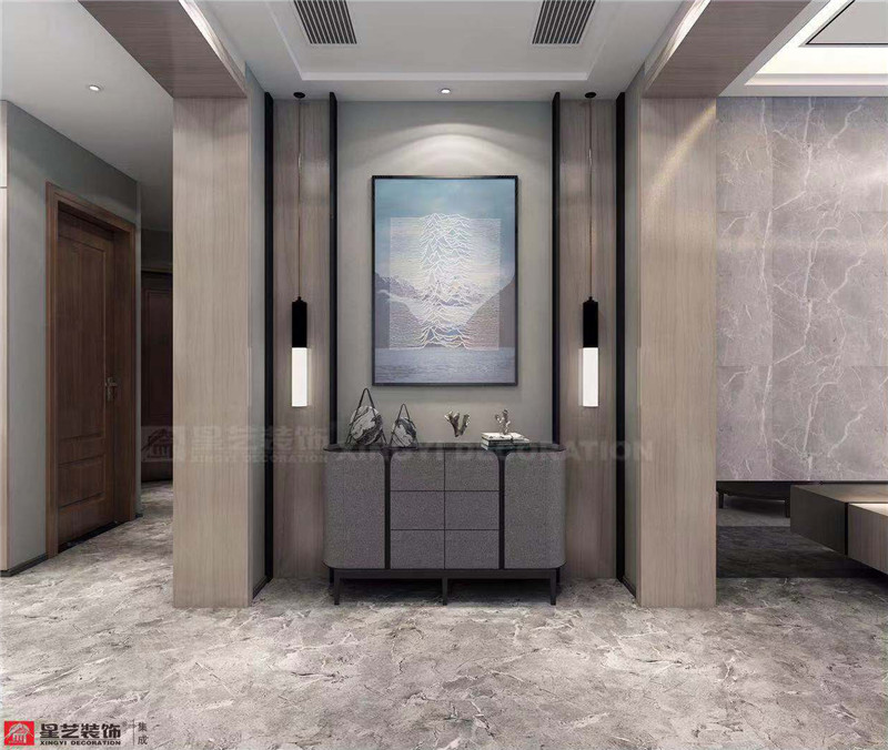 萬(wàn)達(dá)茂 144平入戶(hù)玄關(guān)裝修效果圖