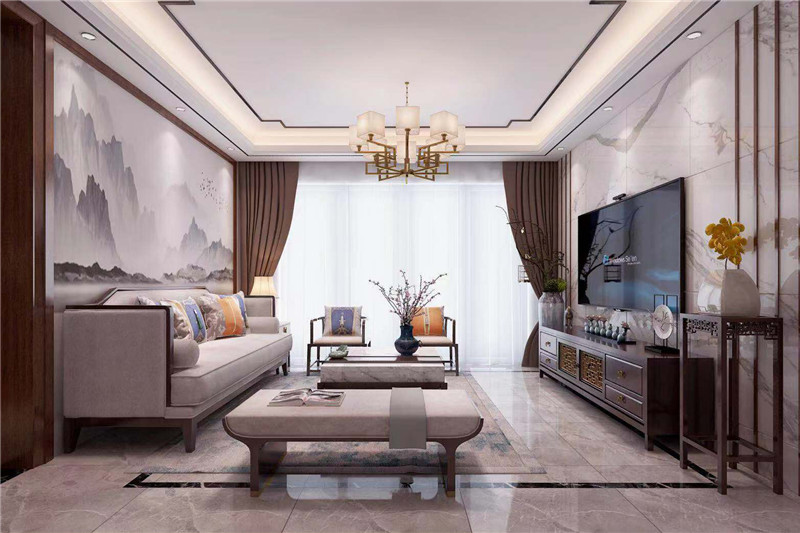 萬達(dá)茂154平客廳裝修效果圖