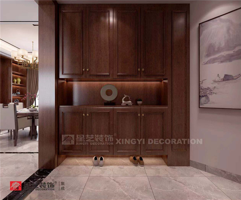 萬達(dá)茂154平入戶玄關(guān)裝修效果圖