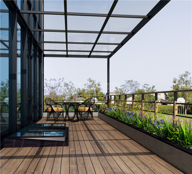 保利滿星花園 450平一樓陽(yáng)臺(tái)裝修效果圖