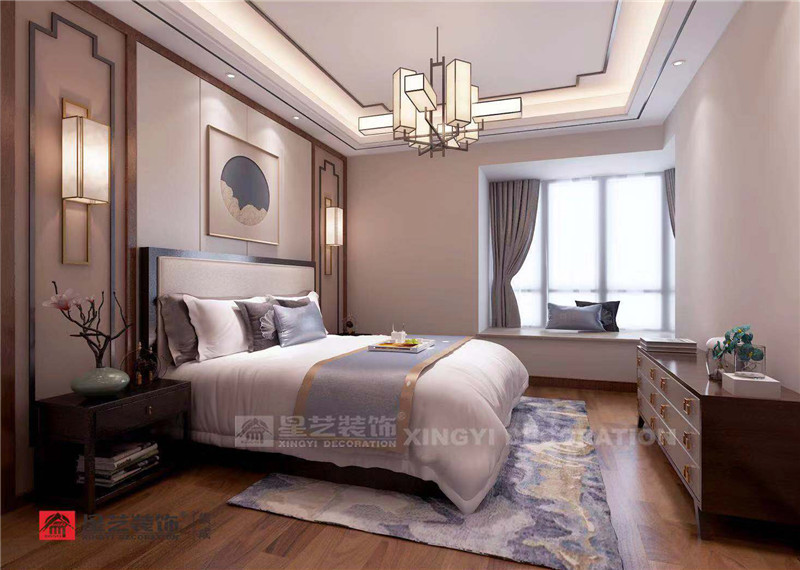 萬達(dá)茂154平主臥裝修效果圖