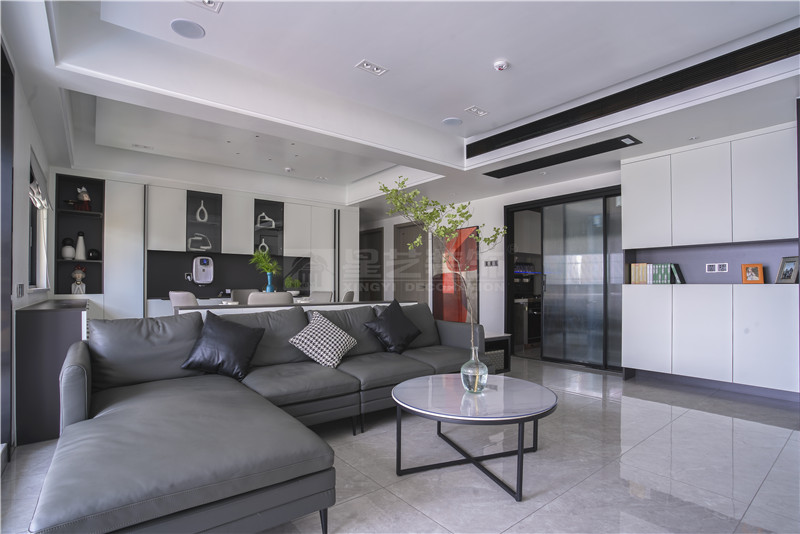 單位房140平客廳裝修實景圖