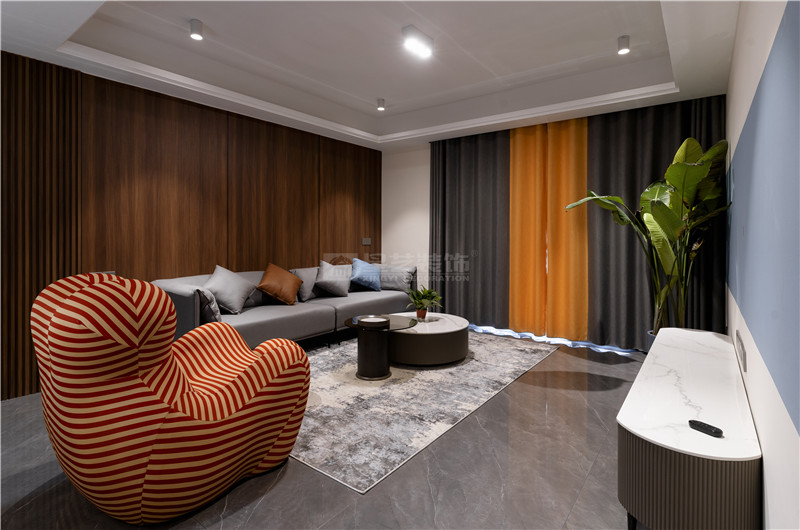 單位房140平客廳裝修實景圖