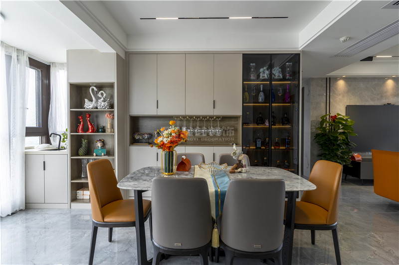 唐樾青山135平餐廳裝修實景圖