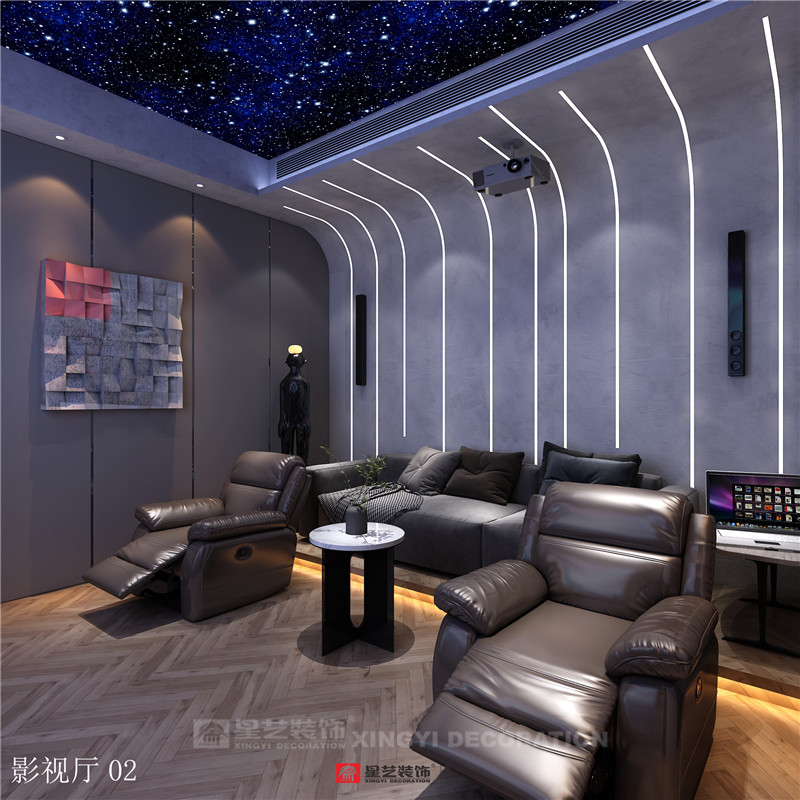 香語(yǔ)郡590平別墅影音室裝修效果圖