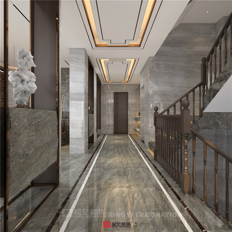 香語(yǔ)郡590平別墅過(guò)道裝修效果圖