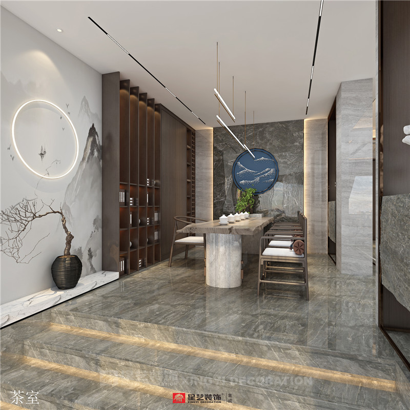 香語(yǔ)郡590平別墅茶室裝修效果圖