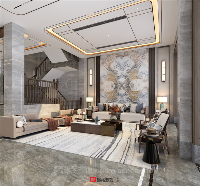 香語(yǔ)郡590平別墅客廳裝修效果圖