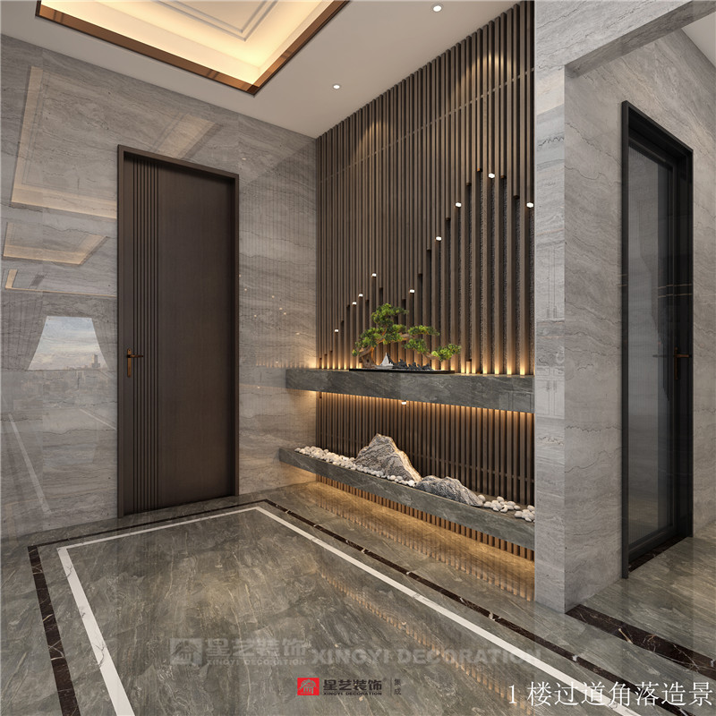 香語(yǔ)郡590平別墅過(guò)道裝修效果圖