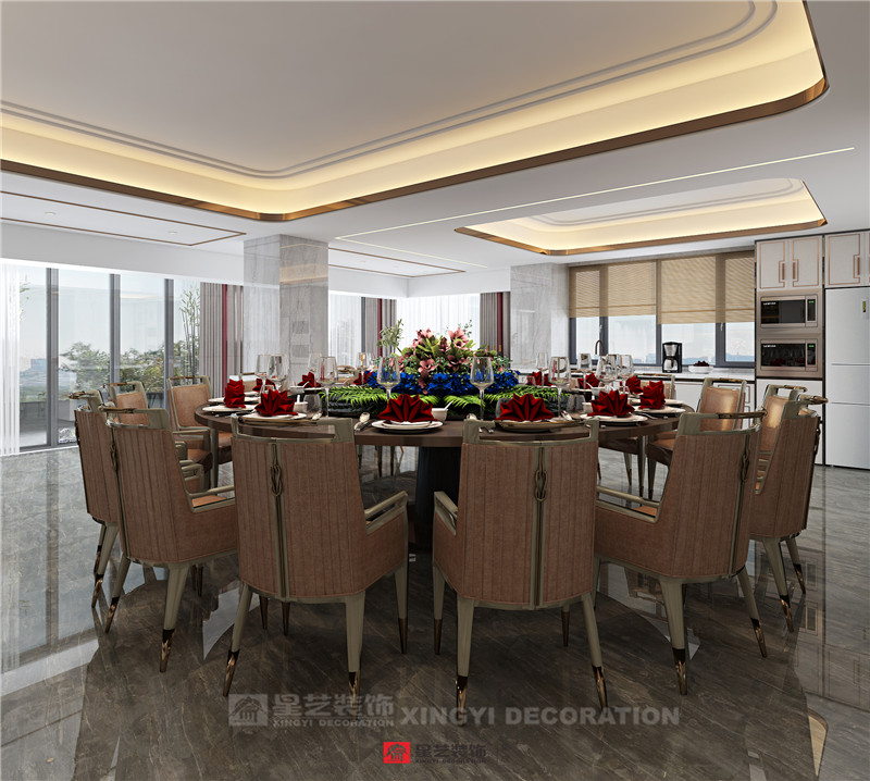 香語(yǔ)郡590平別墅餐廳裝修效果圖