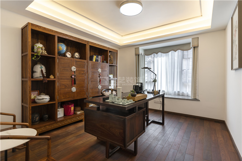 翡翠時光 復(fù)式270平茶室裝修實景圖