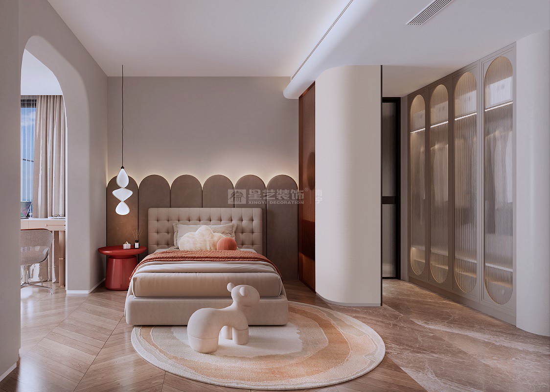 大唐臻觀190平現(xiàn)代輕奢風格兒童房裝修效果圖